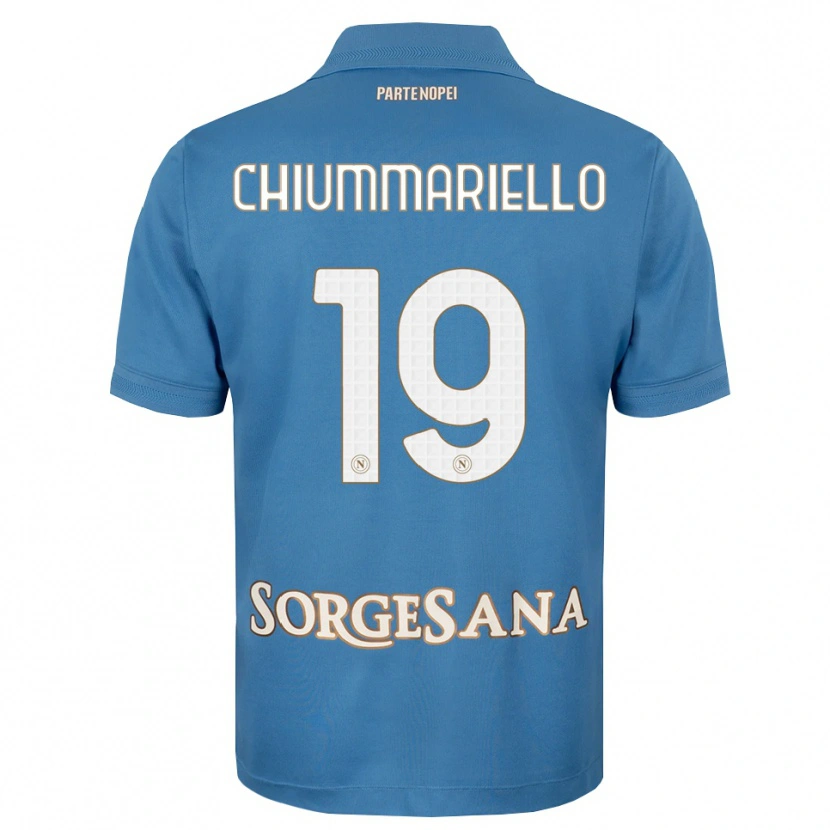 Danxen Homem Camisola Andrea Chiummariello #19 Azul Bruma Branco Principal 2026/27 Camisa Brasil