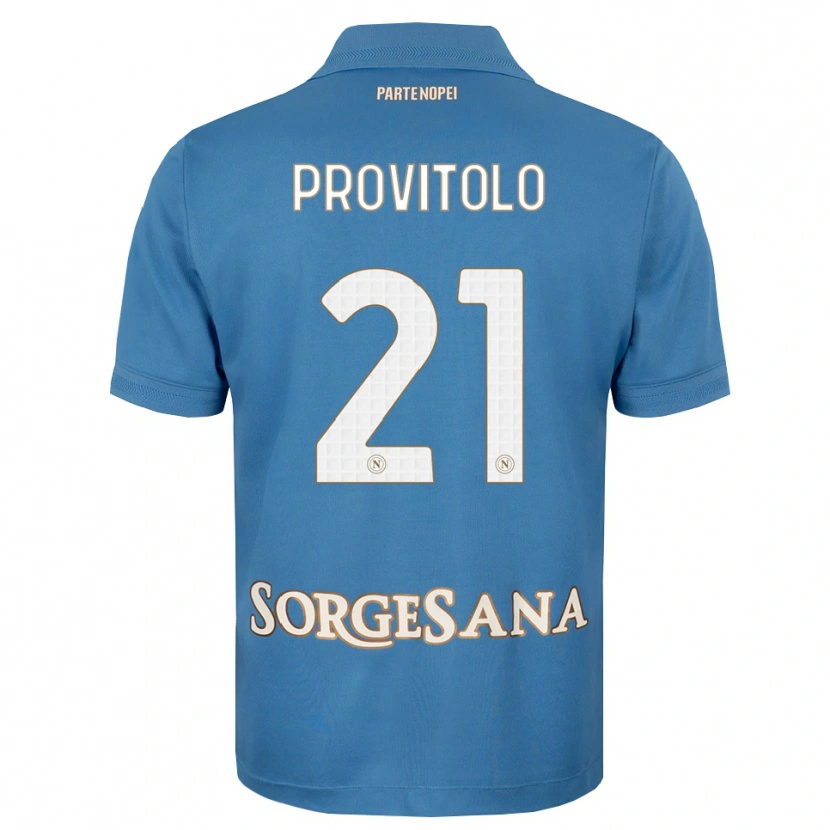 Danxen Homem Camisola Vincenzo Provitolo #21 Azul Bruma Branco Principal 2026/27 Camisa Brasil
