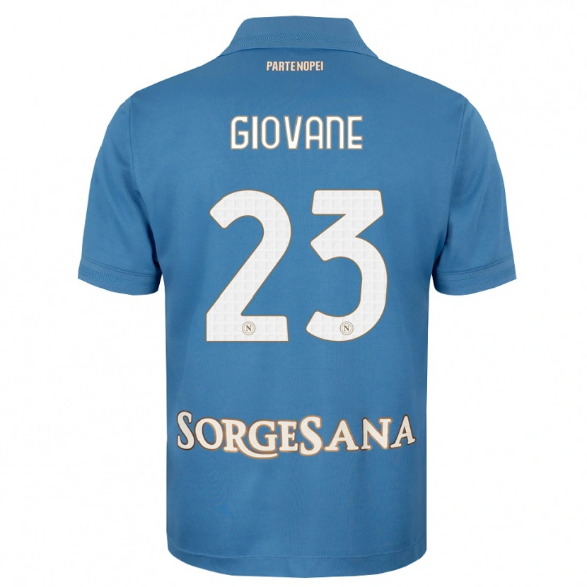 Danxen Homem Camisola Giovane Santana Do Nascimento #23 Azul Bruma Branco Principal 2026/27 Camisa Brasil