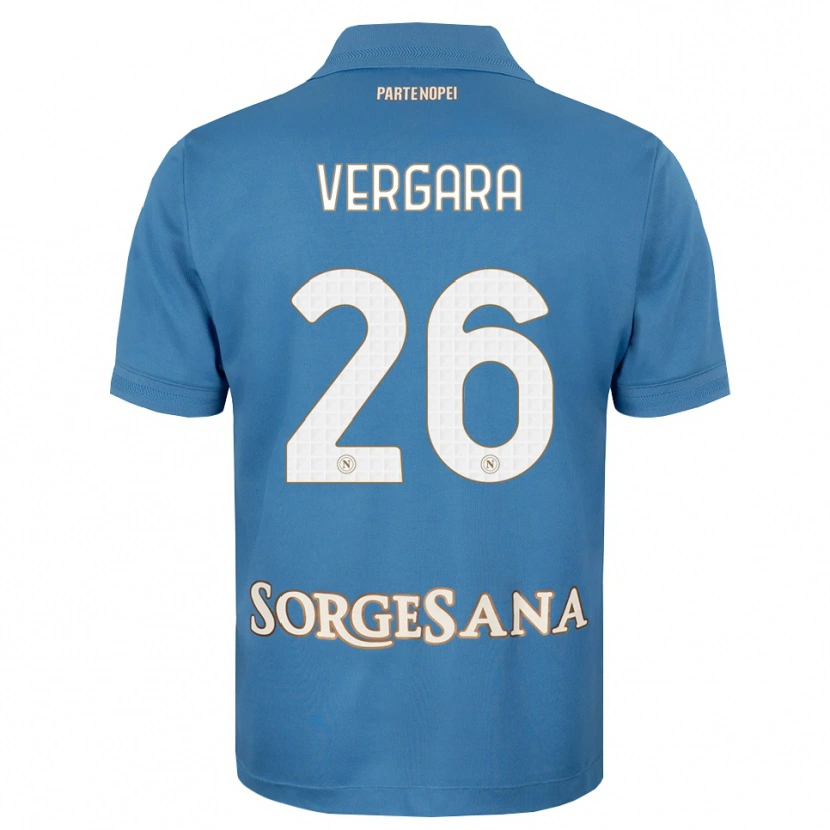 Danxen Homem Camisola Antonio Vergara #26 Azul Bruma Branco Principal 2026/27 Camisa Brasil