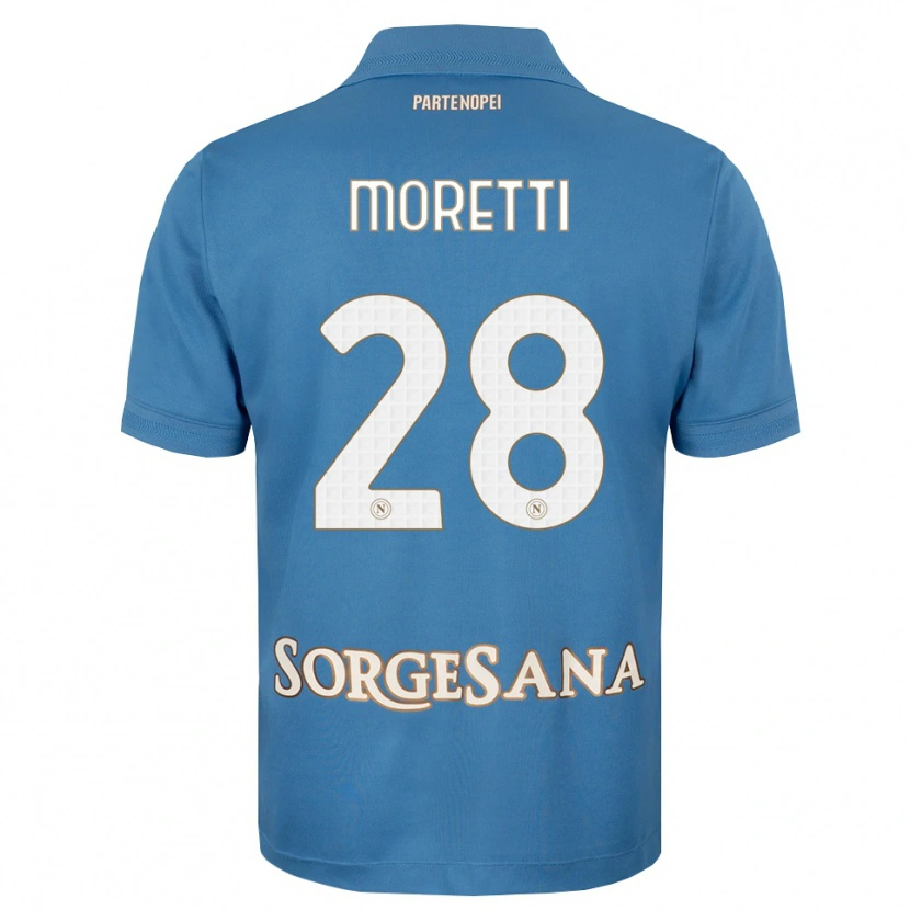 Danxen Homem Camisola Ginevra Moretti #28 Azul Bruma Branco Principal 2026/27 Camisa Brasil