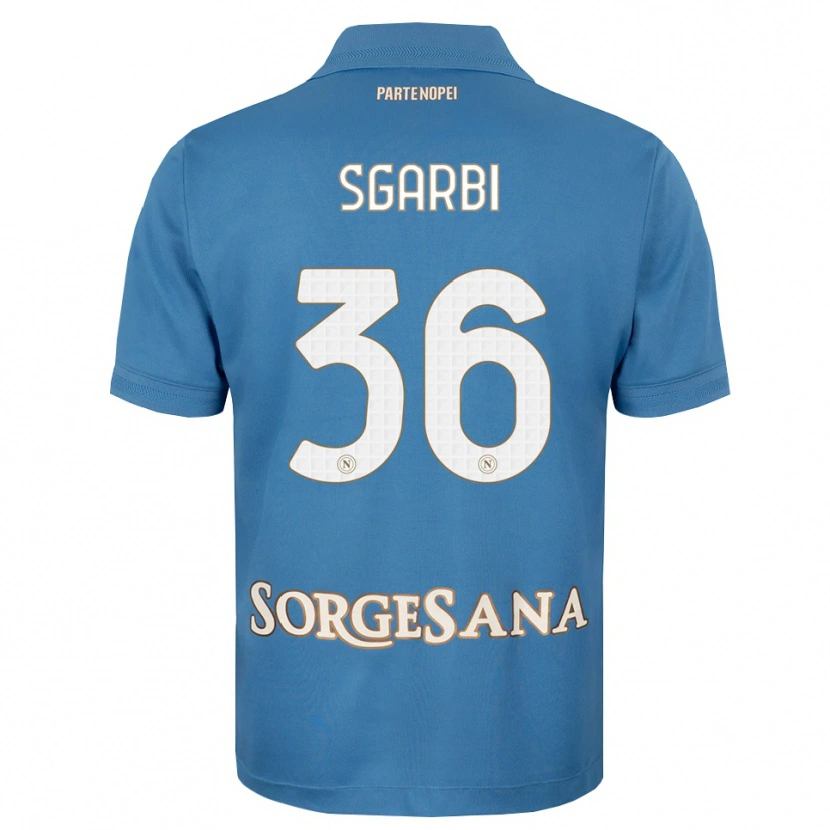 Danxen Homem Camisola Lorenzo Sgarbi #36 Azul Bruma Branco Principal 2026/27 Camisa Brasil
