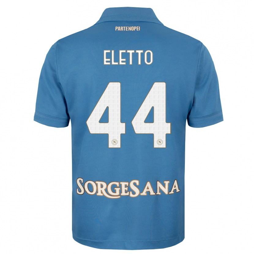 Danxen Homem Camisola Francesco Eletto #44 Azul Bruma Branco Principal 2026/27 Camisa Brasil