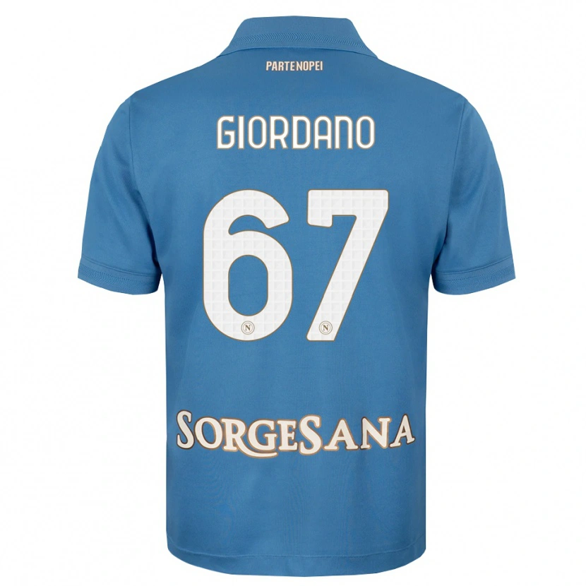 Danxen Homem Camisola Michela Giordano #67 Azul Bruma Branco Principal 2026/27 Camisa Brasil