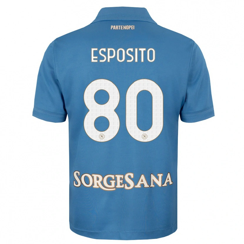 Danxen Homem Camisola Luigi Esposito #80 Azul Bruma Branco Principal 2026/27 Camisa Brasil