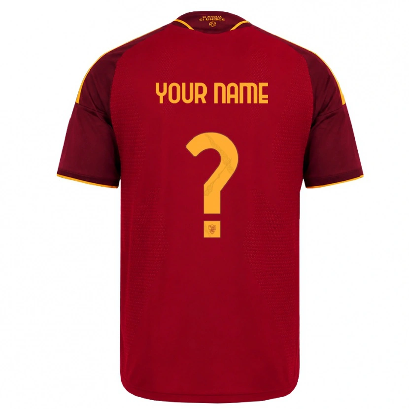 Danxen Homem Camisola Seu Nome #0 Vermelho Dourado Amarelo Principal 2026/27 Camisa Brasil