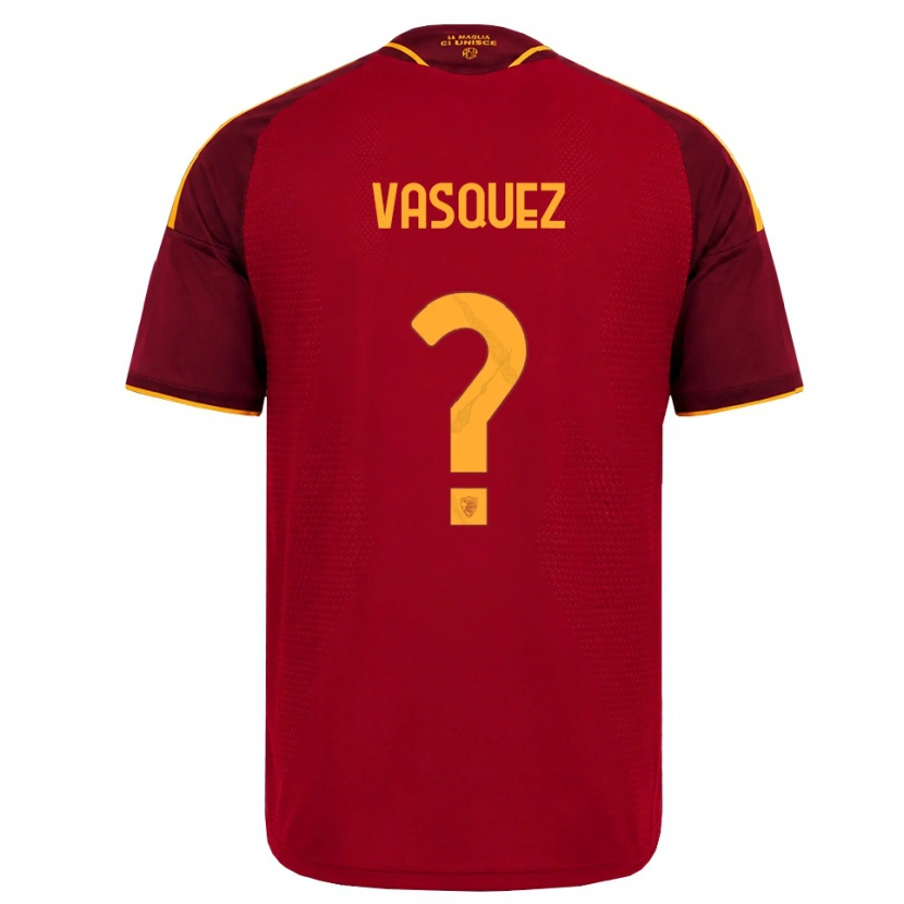Danxen Homem Camisola Devis Vásquez #0 Vermelho Dourado Amarelo Principal 2026/27 Camisa Brasil