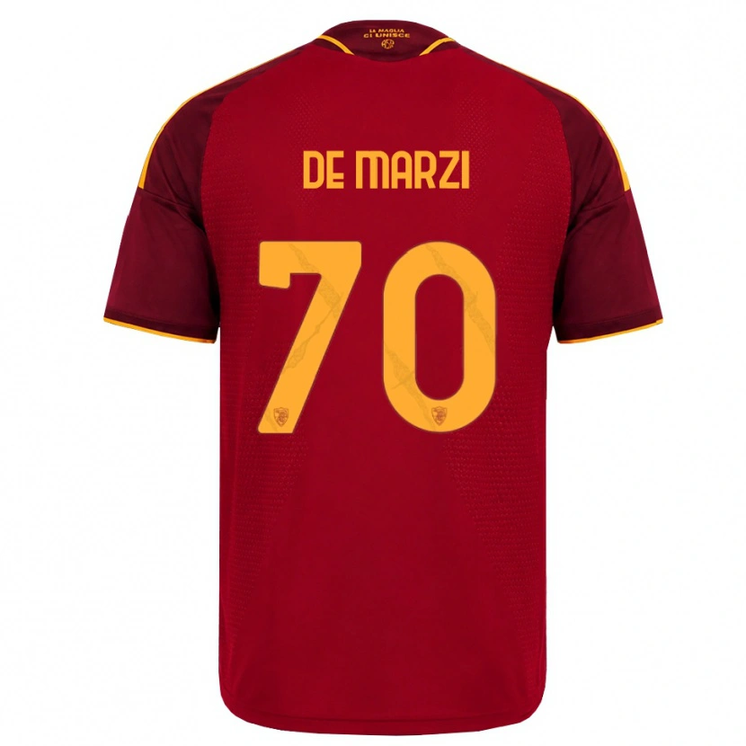 Danxen Homem Camisola Giorgio De Marzi #70 Vermelho Dourado Amarelo Principal 2026/27 Camisa Brasil