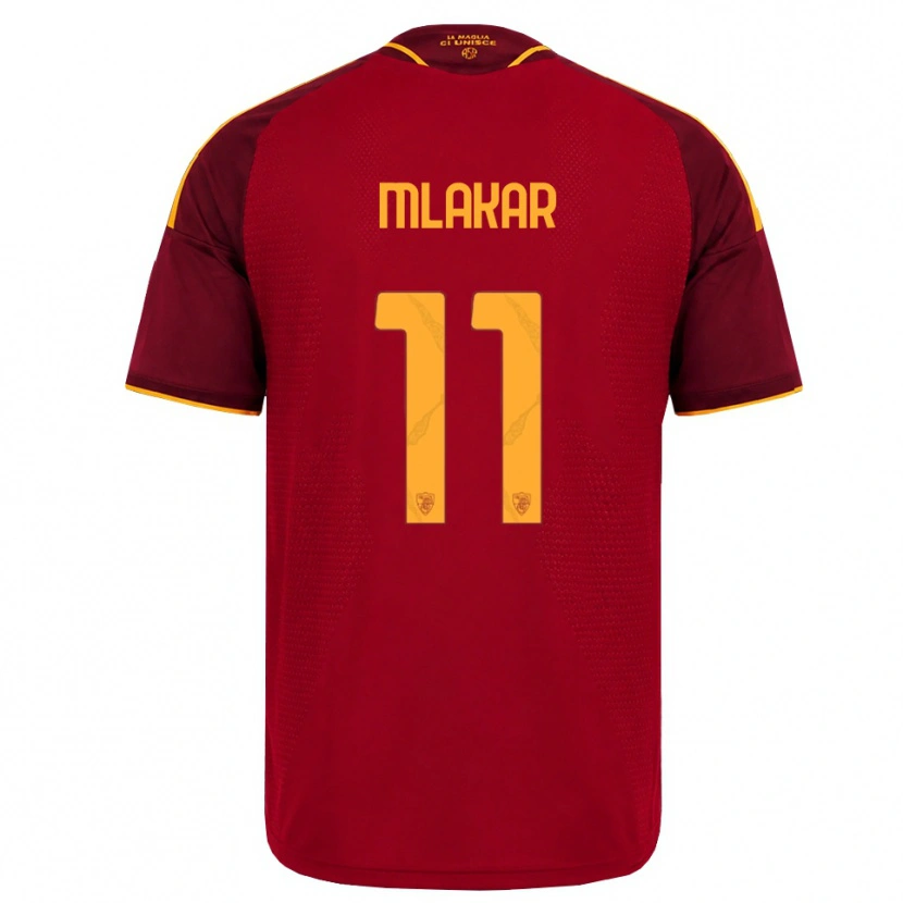 Danxen Homem Camisola Luka Mlakar #11 Vermelho Dourado Amarelo Principal 2026/27 Camisa Brasil