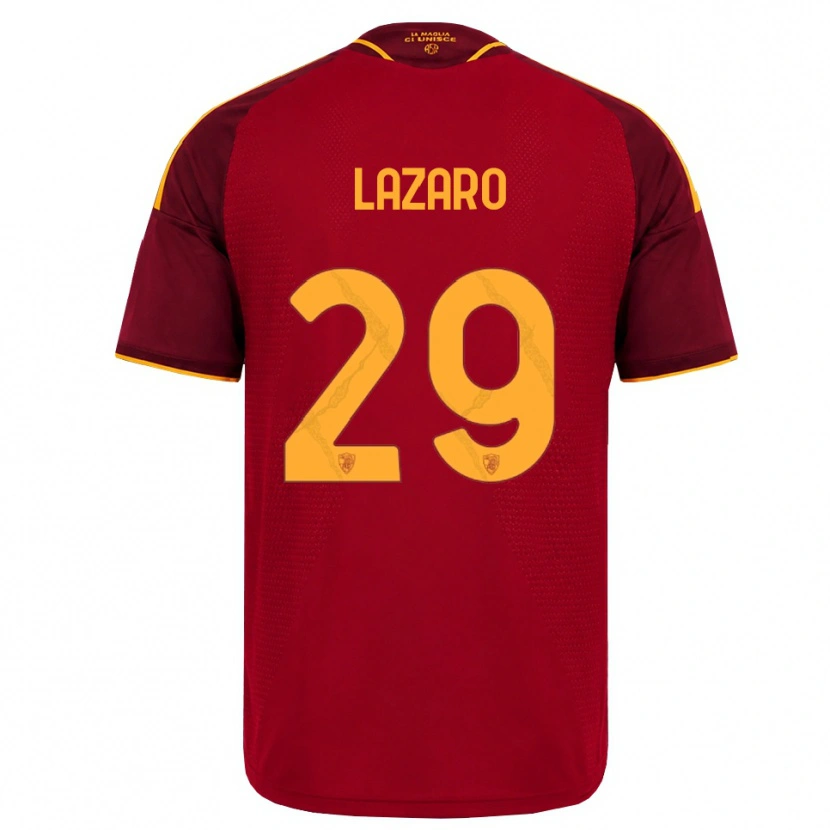 Danxen Homem Camisola Paloma Lazaro #29 Vermelho Dourado Amarelo Principal 2026/27 Camisa Brasil