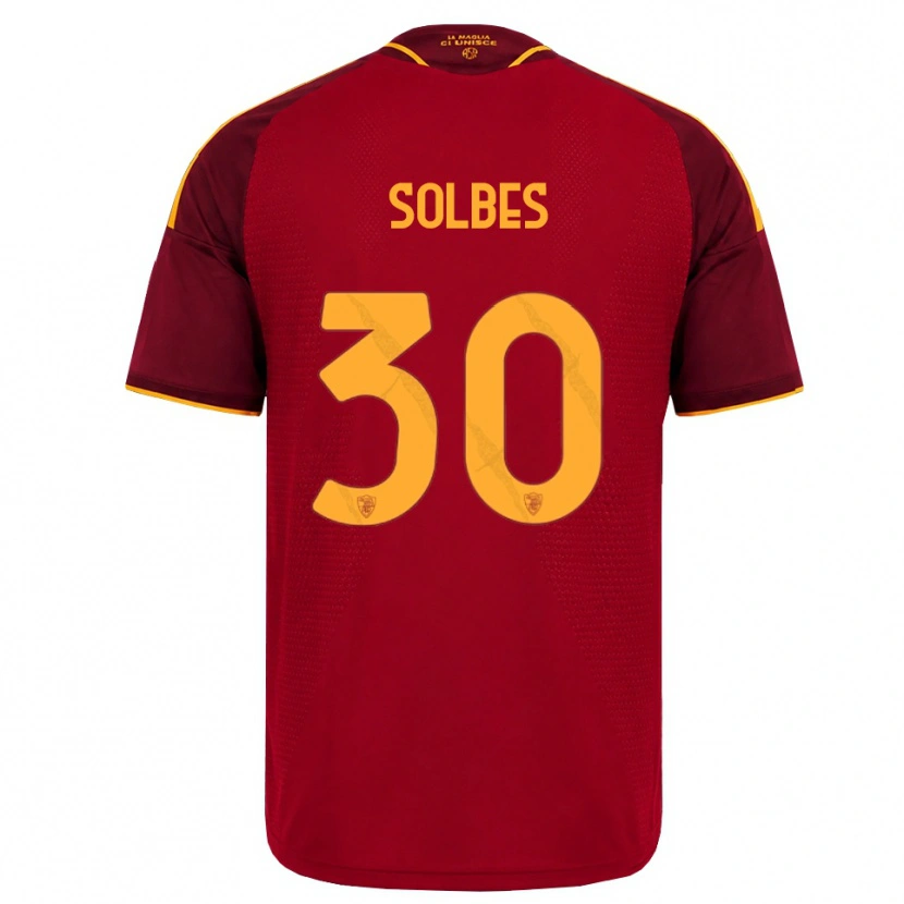 Danxen Homem Camisola Ricardo Solbes #30 Vermelho Dourado Amarelo Principal 2026/27 Camisa Brasil