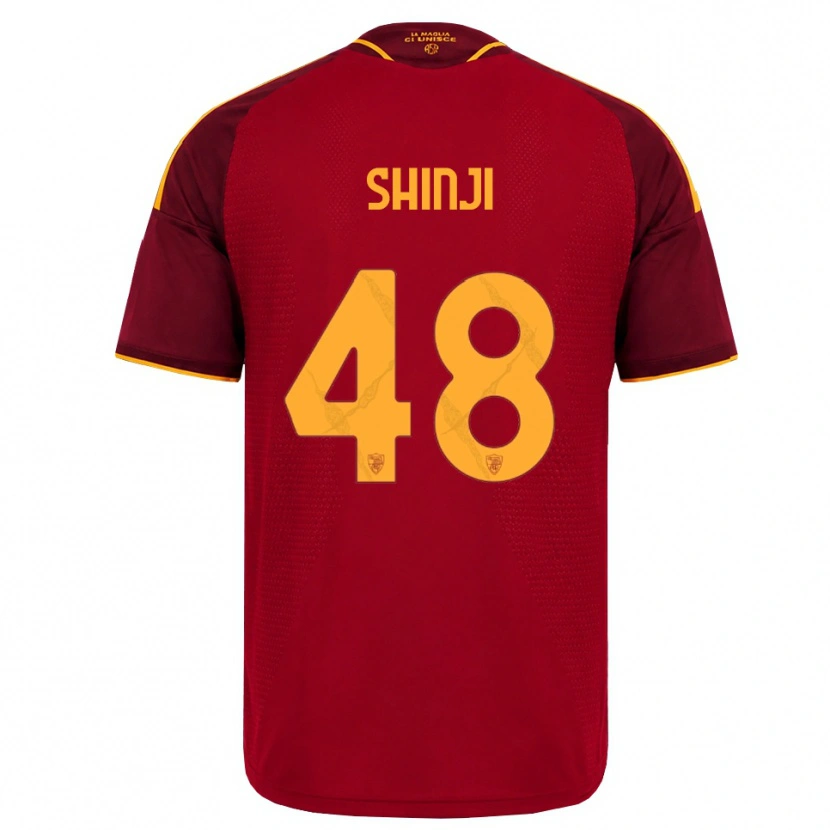 Danxen Homem Camisola Shin-Ji Kim #48 Vermelho Dourado Amarelo Principal 2026/27 Camisa Brasil