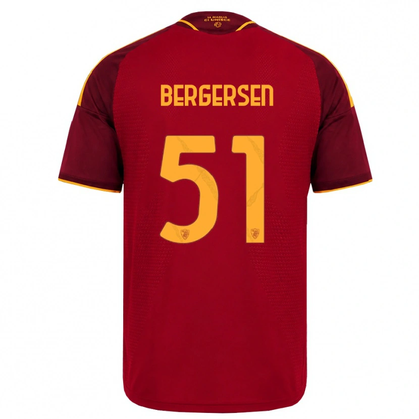 Danxen Homem Camisola Mina Bergersen #51 Vermelho Dourado Amarelo Principal 2026/27 Camisa Brasil