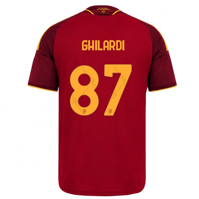 Danxen Homem Camisola Daniele Ghilardi #87 Vermelho Dourado Amarelo Principal 2026/27 Camisa Brasil