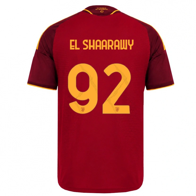Danxen Homem Camisola Stephan El Shaarawy #92 Vermelho Dourado Amarelo Principal 2026/27 Camisa Brasil