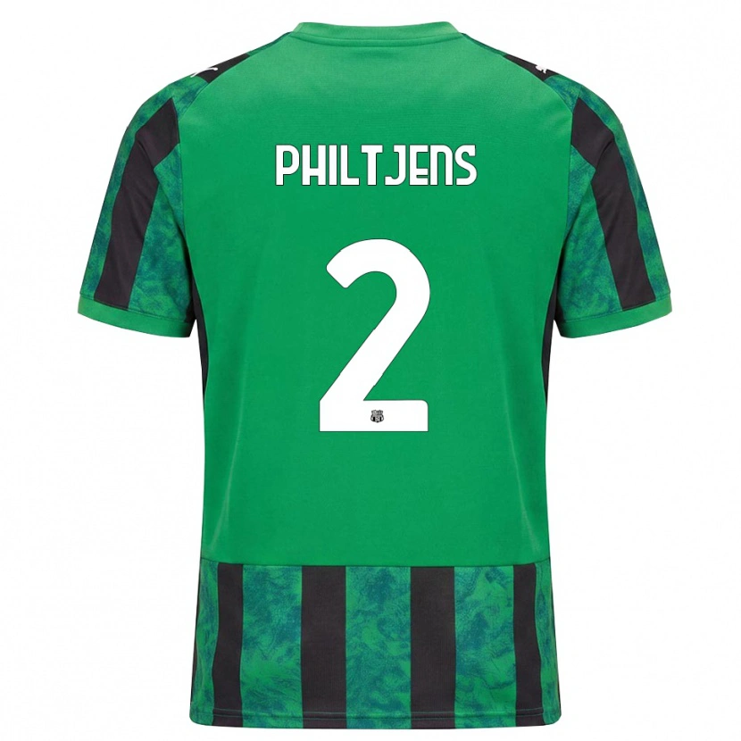 Danxen Homem Camisola Davina Philtjens #2 Verde Preto Branco Principal 2026/27 Camisa Brasil