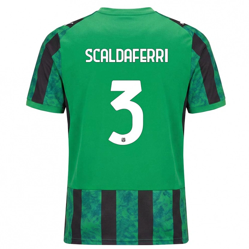 Danxen Homem Camisola Andrea Scaldaferri #3 Verde Preto Branco Principal 2026/27 Camisa Brasil