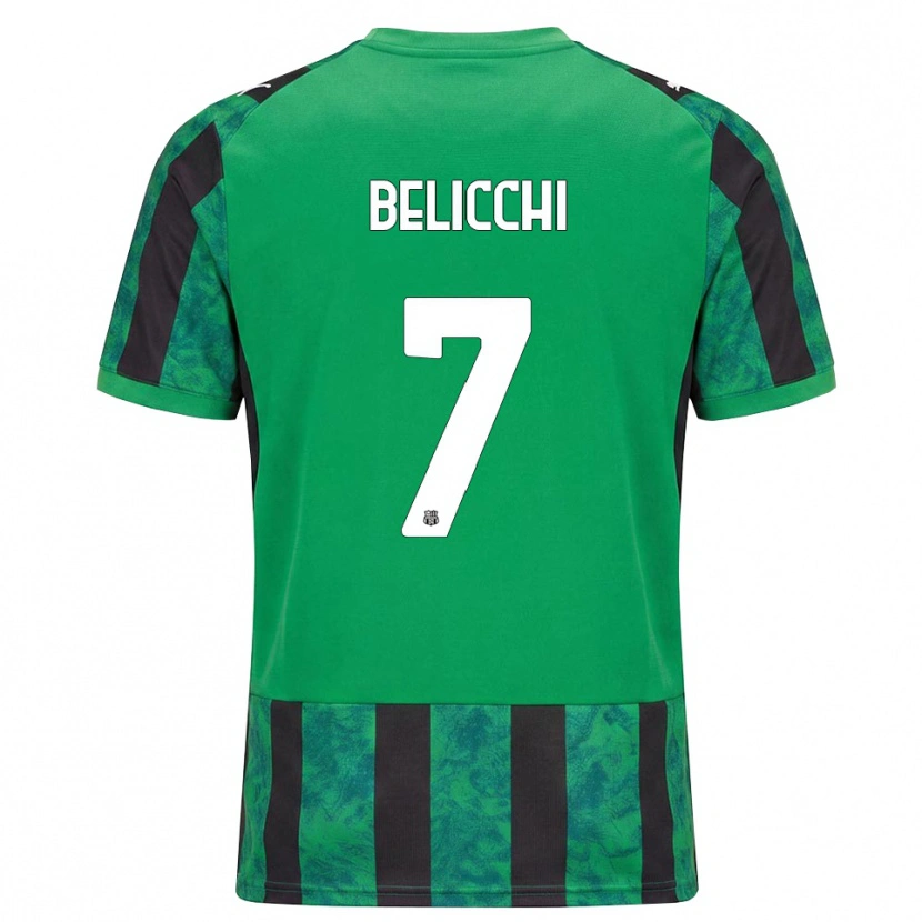 Danxen Homem Camisola Gianmarco Belicchi #7 Verde Preto Branco Principal 2026/27 Camisa Brasil