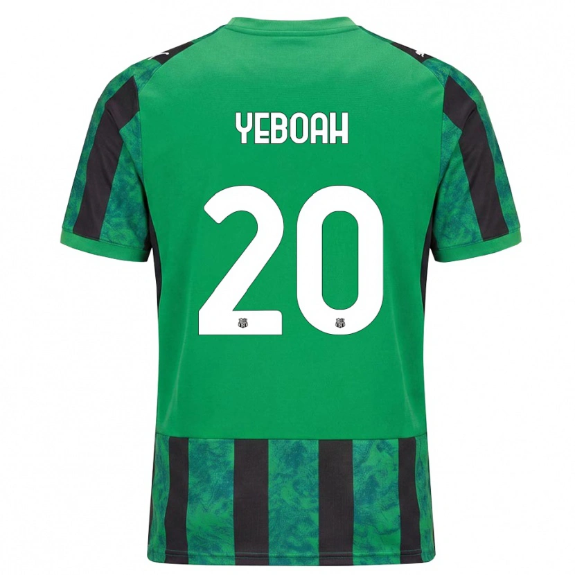 Danxen Homem Camisola Daniel Yeboah #20 Verde Preto Branco Principal 2026/27 Camisa Brasil