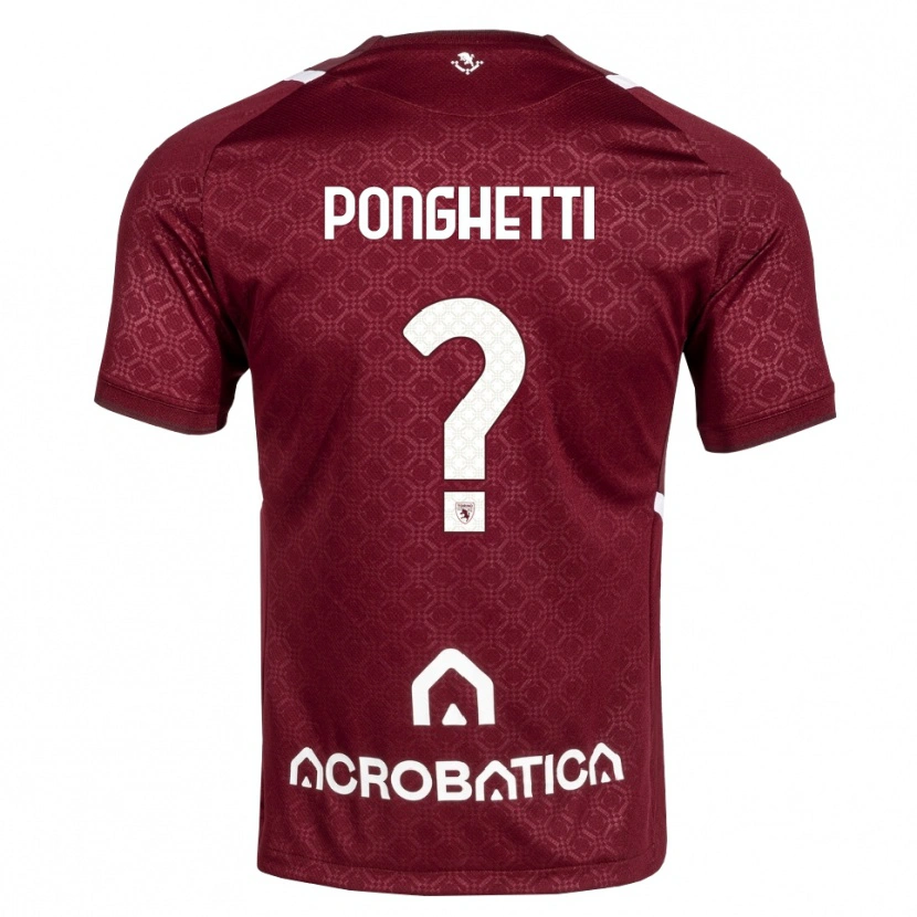 Danxen Homem Camisola Matteo Ponghetti #0 Bordô Branco Principal 2026/27 Camisa Brasil