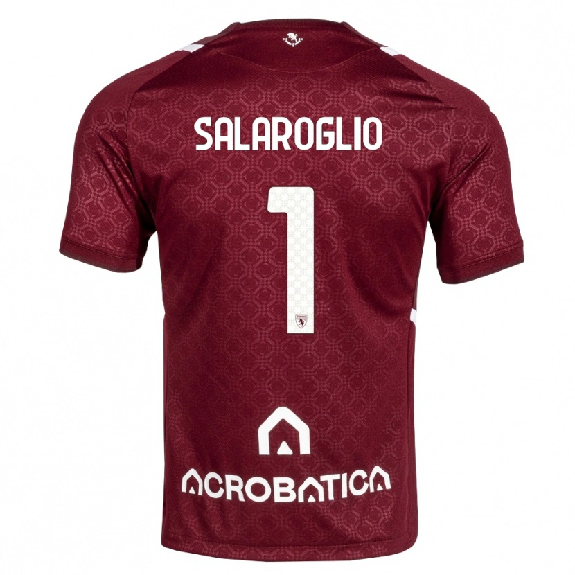 Danxen Homem Camisola Mattia Salaroglio #1 Bordô Branco Principal 2026/27 Camisa Brasil