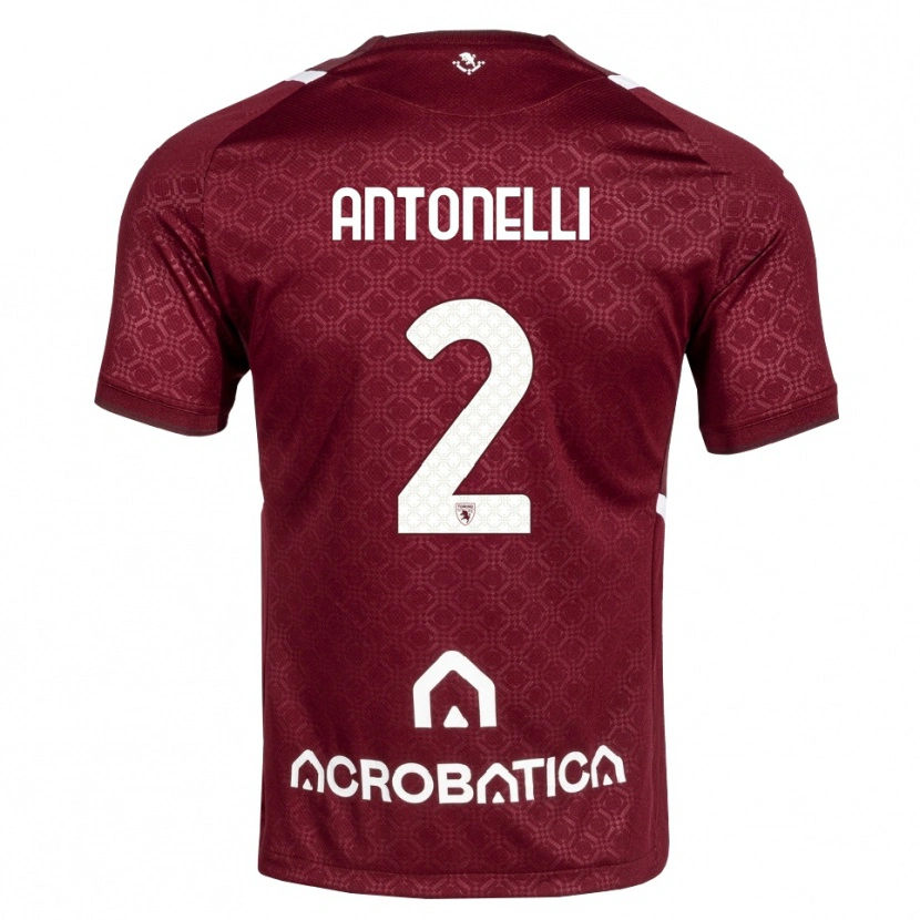 Danxen Homem Camisola Moise Antonelli #2 Bordô Branco Principal 2026/27 Camisa Brasil