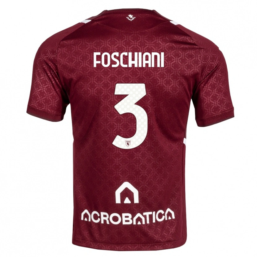 Danxen Homem Camisola Francesco Foschiani #3 Bordô Branco Principal 2026/27 Camisa Brasil