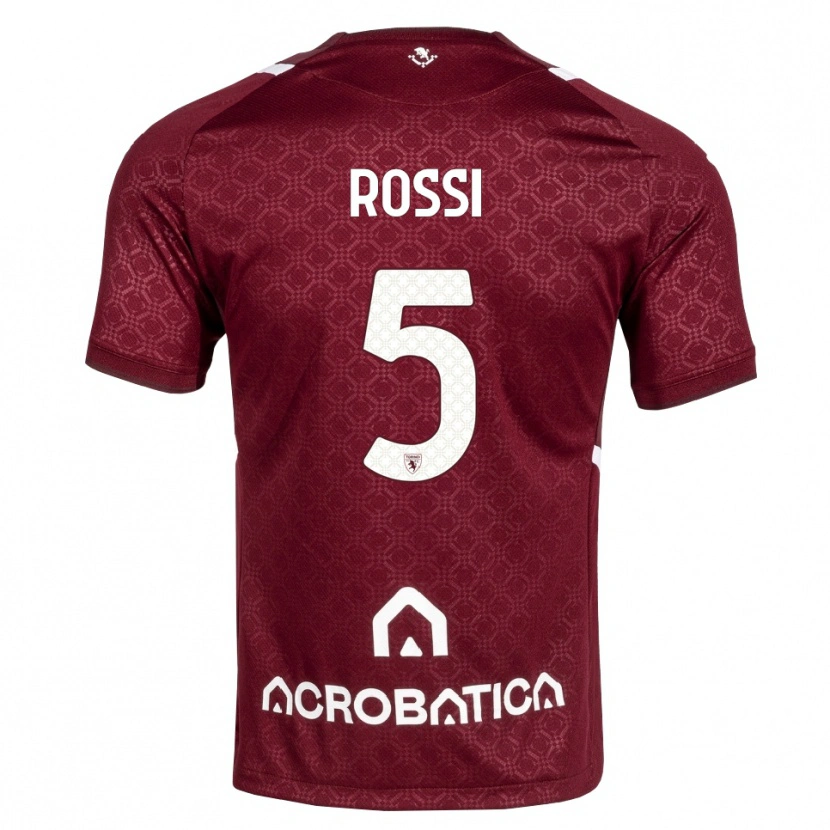 Danxen Homem Camisola Simone Rossi #5 Bordô Branco Principal 2026/27 Camisa Brasil