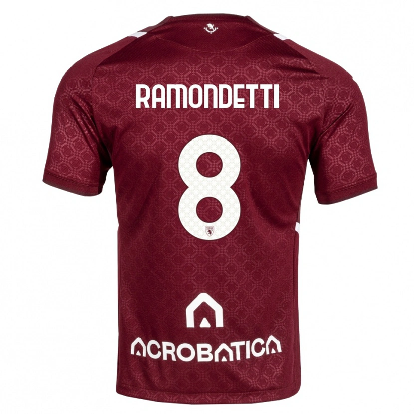 Danxen Homem Camisola Vittorio Ramondetti #8 Bordô Branco Principal 2026/27 Camisa Brasil