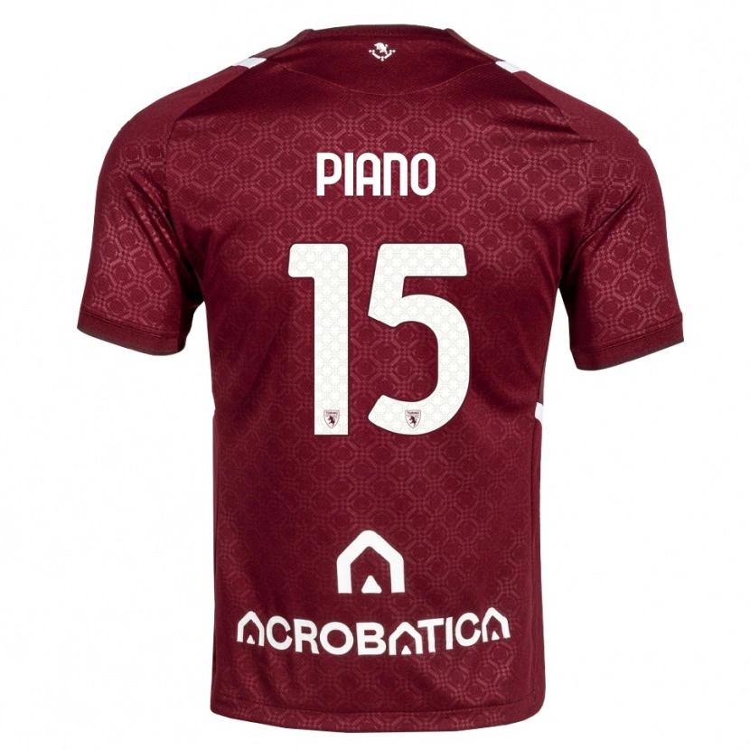 Danxen Homem Camisola Enrico Piano #15 Bordô Branco Principal 2026/27 Camisa Brasil