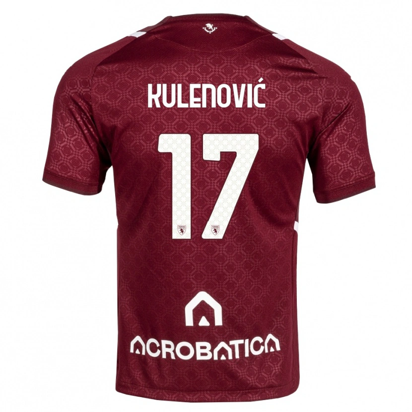 Danxen Homem Camisola Sandro Kulenović #17 Bordô Branco Principal 2026/27 Camisa Brasil