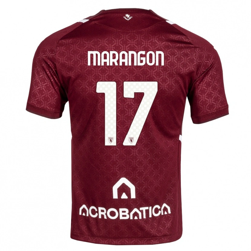 Danxen Homem Camisola Riccardo Marangon #17 Bordô Branco Principal 2026/27 Camisa Brasil