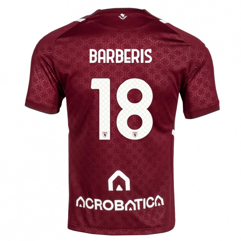 Danxen Homem Camisola Laura Barberis #18 Bordô Branco Principal 2026/27 Camisa Brasil