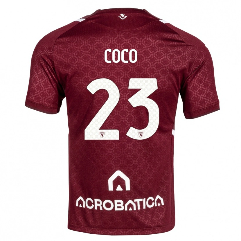 Danxen Homem Camisola Saúl Coco #23 Bordô Branco Principal 2026/27 Camisa Brasil