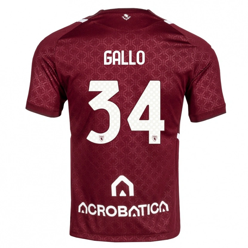 Danxen Homem Camisola Tommaso Gallo #34 Bordô Branco Principal 2026/27 Camisa Brasil