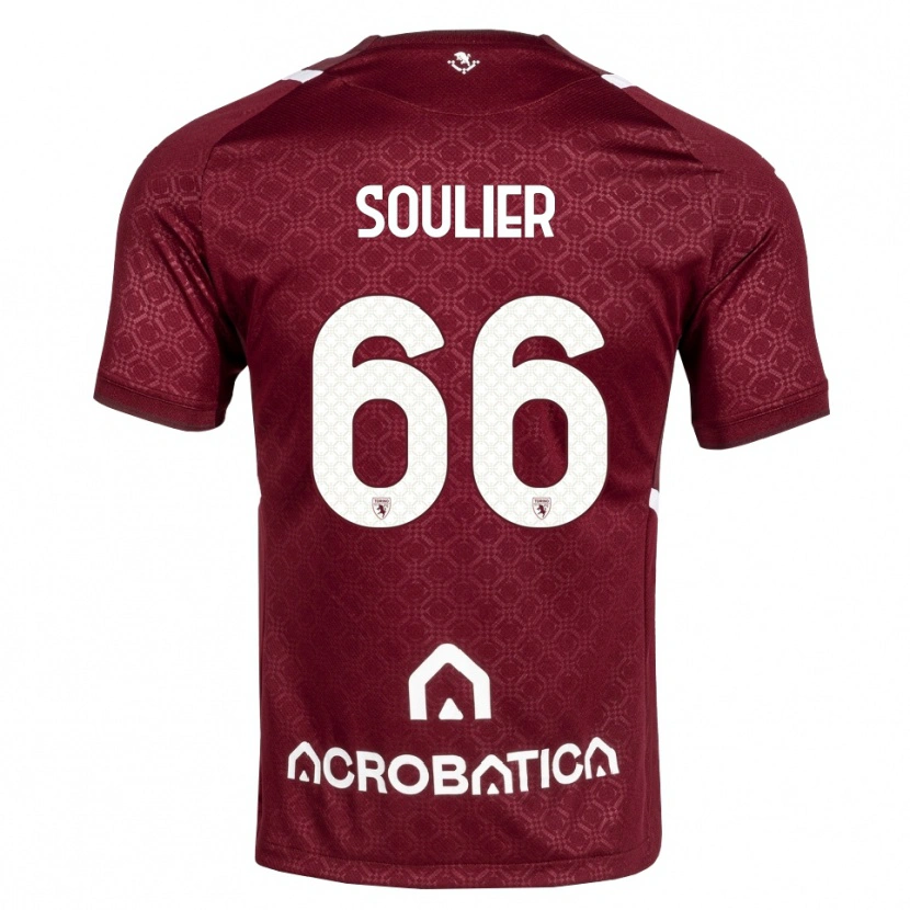 Danxen Homem Camisola Evan Soulier #66 Bordô Branco Principal 2026/27 Camisa Brasil