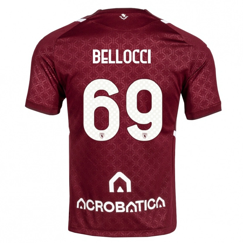 Danxen Homem Camisola Andrea Bellocci #69 Bordô Branco Principal 2026/27 Camisa Brasil