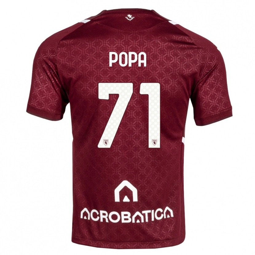 Danxen Homem Camisola Mihai Popa #71 Bordô Branco Principal 2026/27 Camisa Brasil