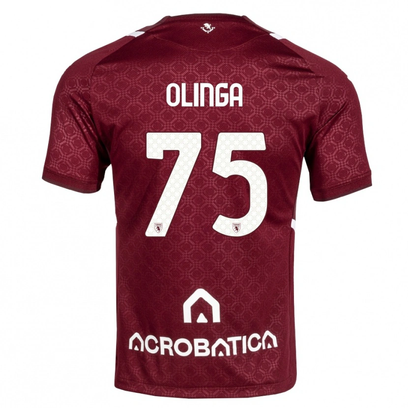 Danxen Homem Camisola Kenny Liema Olinga #75 Bordô Branco Principal 2026/27 Camisa Brasil
