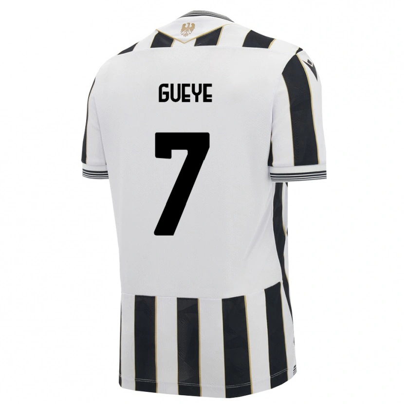 Danxen Homem Camisola Idrissa Gueye #7 Preto Branco Rosa Principal 2026/27 Camisa Brasil