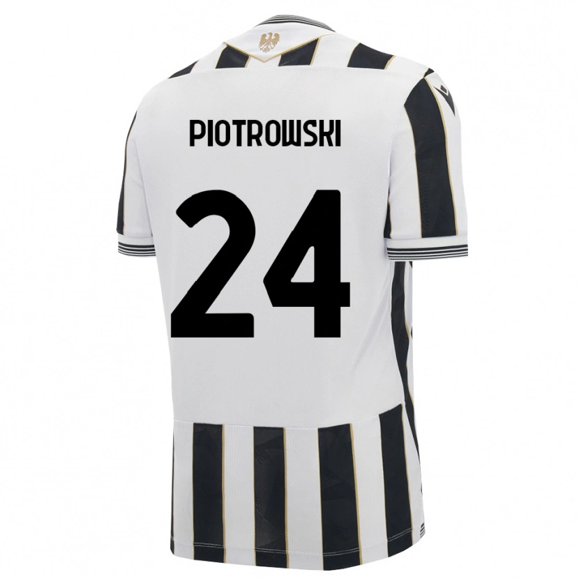 Danxen Homem Camisola Jakub Piotrowski #24 Preto Branco Rosa Principal 2026/27 Camisa Brasil