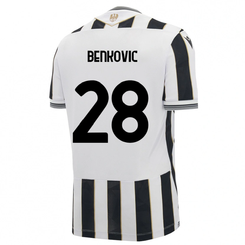 Danxen Homem Camisola Filip Benkovic #28 Preto Branco Rosa Principal 2026/27 Camisa Brasil