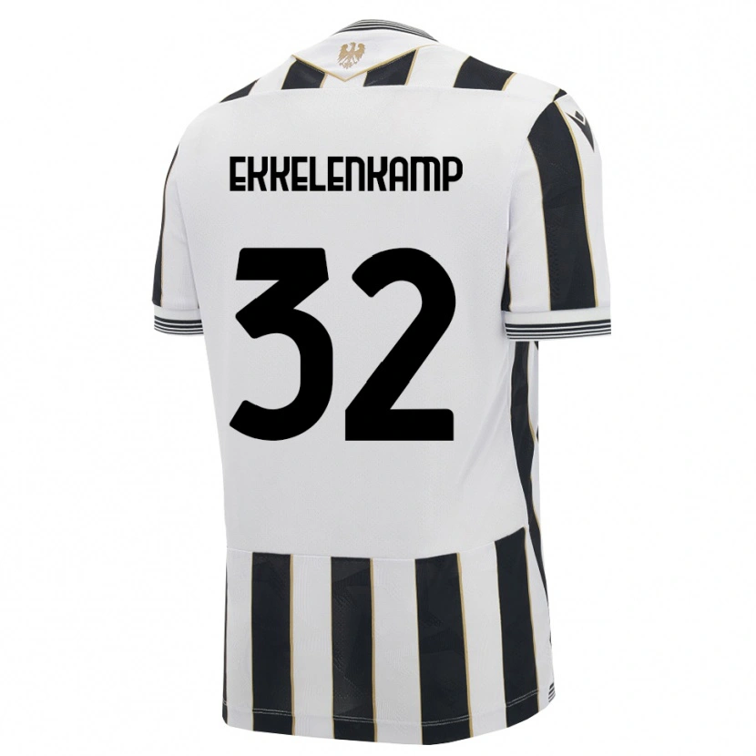 Danxen Homem Camisola Jurgen Ekkelenkamp #32 Preto Branco Rosa Principal 2026/27 Camisa Brasil