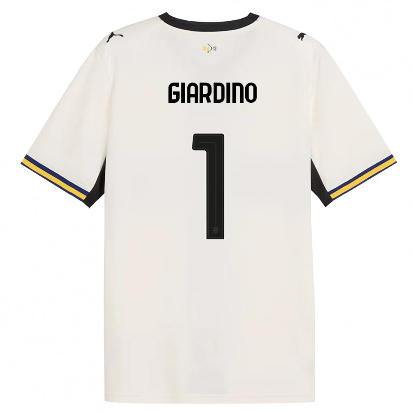 Danxen Homem Camisola Andrea Giardino #1 Off-White Preto Amarelo Principal 2026/27 Camisa Brasil