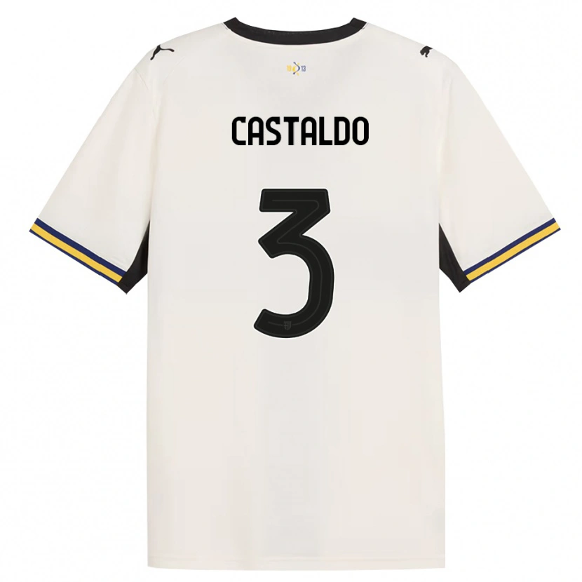 Danxen Homem Camisola Antonio Castaldo #3 Off-White Preto Amarelo Principal 2026/27 Camisa Brasil