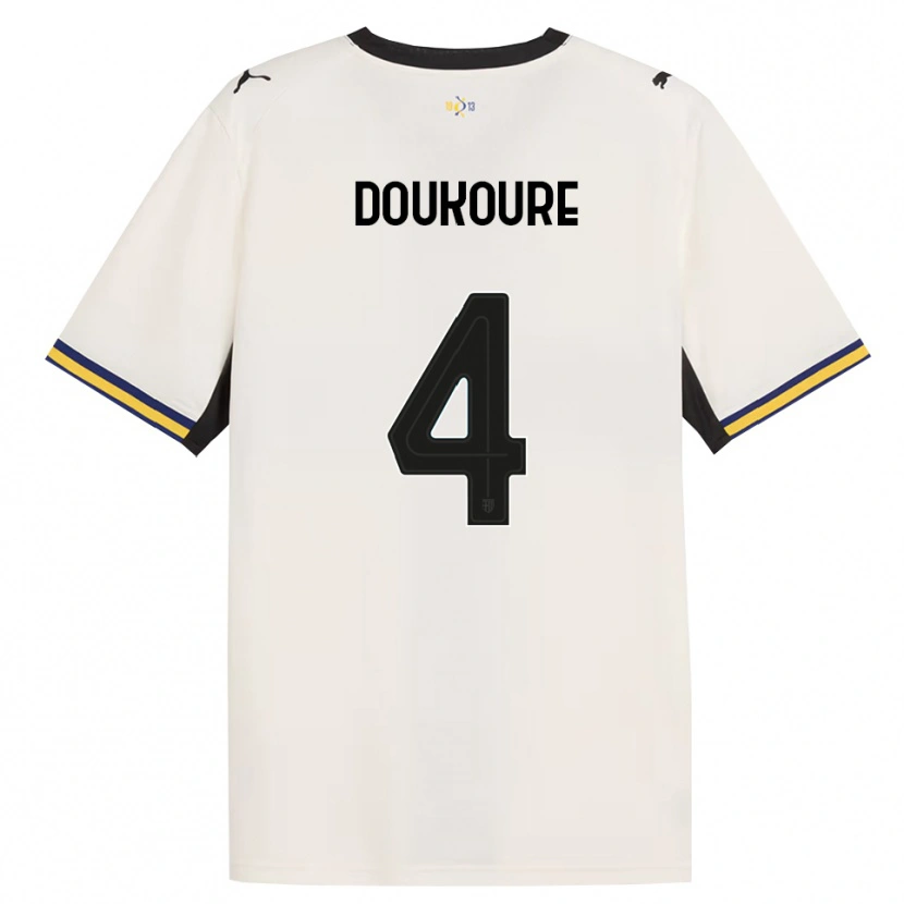 Danxen Homem Camisola Vamoussa Doukoure #4 Off-White Preto Amarelo Principal 2026/27 Camisa Brasil