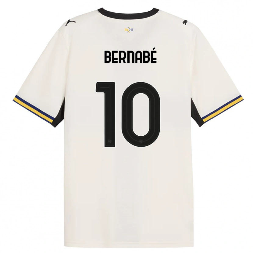 Danxen Homem Camisola Adrián Bernabé #10 Off-White Preto Amarelo Principal 2026/27 Camisa Brasil