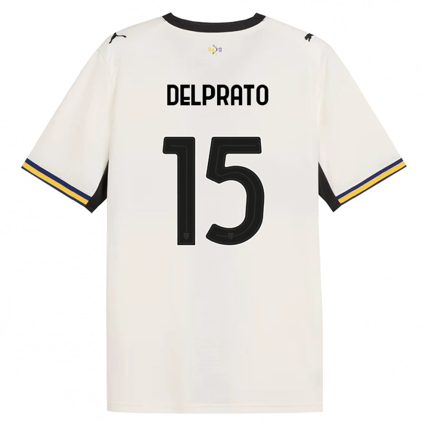 Danxen Homem Camisola Enrico Delprato #15 Off-White Preto Amarelo Principal 2026/27 Camisa Brasil