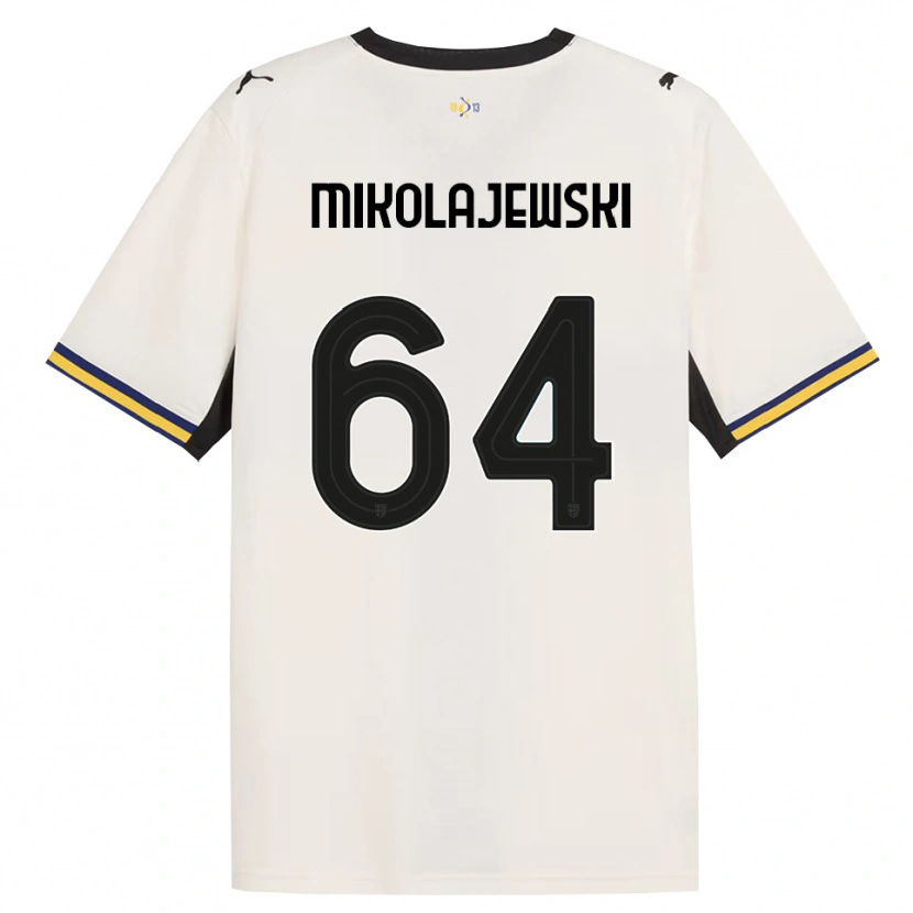 Danxen Homem Camisola Daniel Mikolajewski #64 Off-White Preto Amarelo Principal 2026/27 Camisa Brasil