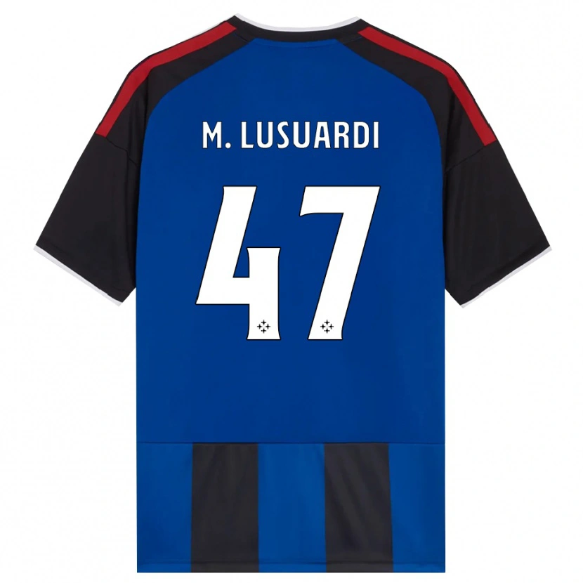 Danxen Homem Camisola Mateus Lusuardi #47 Azul Preto Branco Vermelho Principal 2026/27 Camisa Brasil